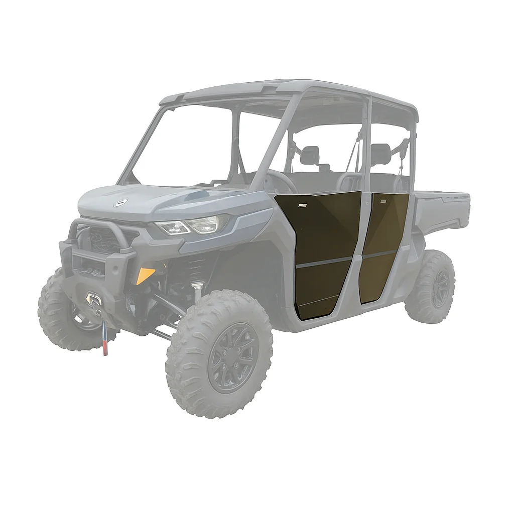 RIVAL POWERSPORTS USA Alloy Lower Front Half Door Pair for ATV/UTV Rear Body