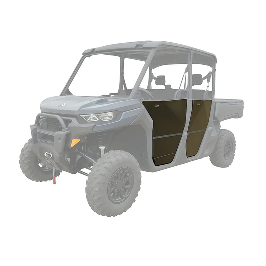 RIVAL POWERSPORTS USA Alloy Lower Front Half Door Pair for ATV/UTV Rear Body