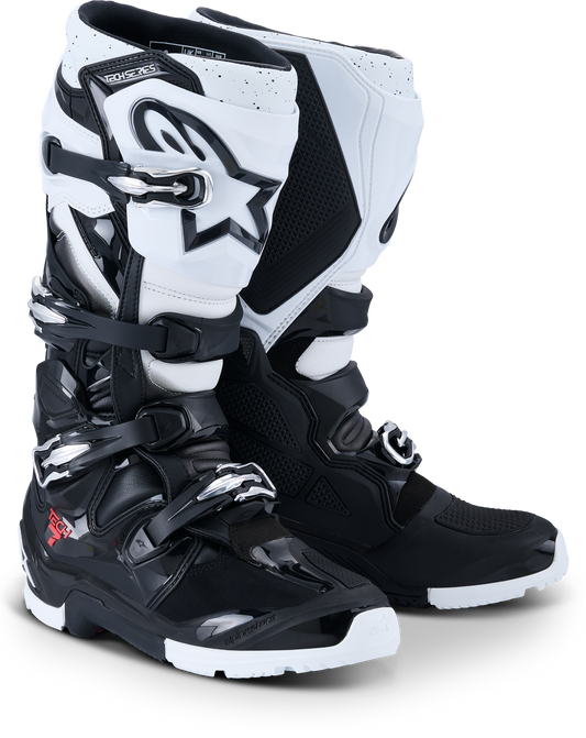 Alpinestars Tech 7 Enduro Offroad Boots in Black and White – US Size 5