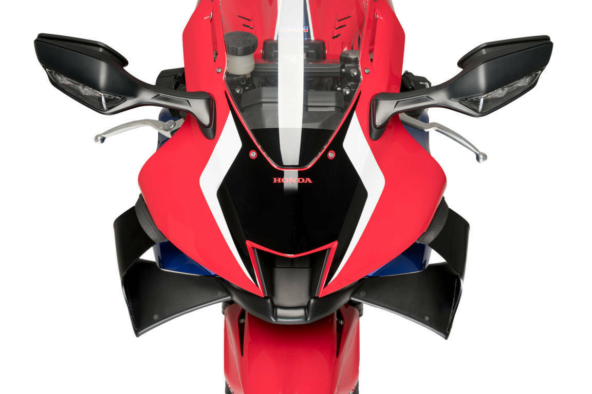 PUIG Front GP Spoiler for Honda CBR1000RR-R Fireblade SP 2020-2022, Black