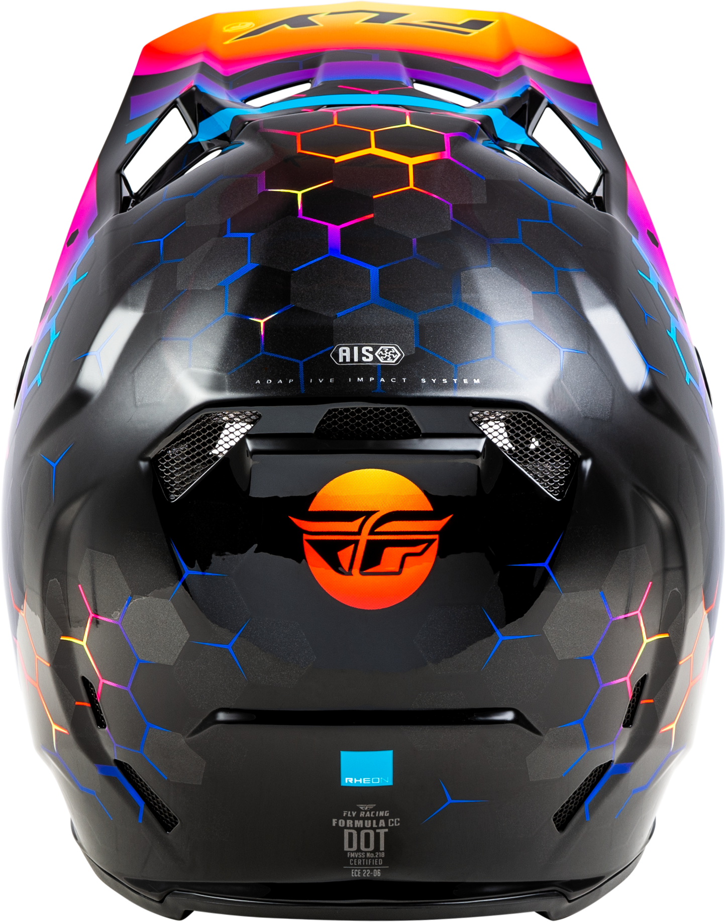 Fly Racing Formula CC Tektonic Helmet 2X-Large Black Sunset Offroad Full-Face Helmet