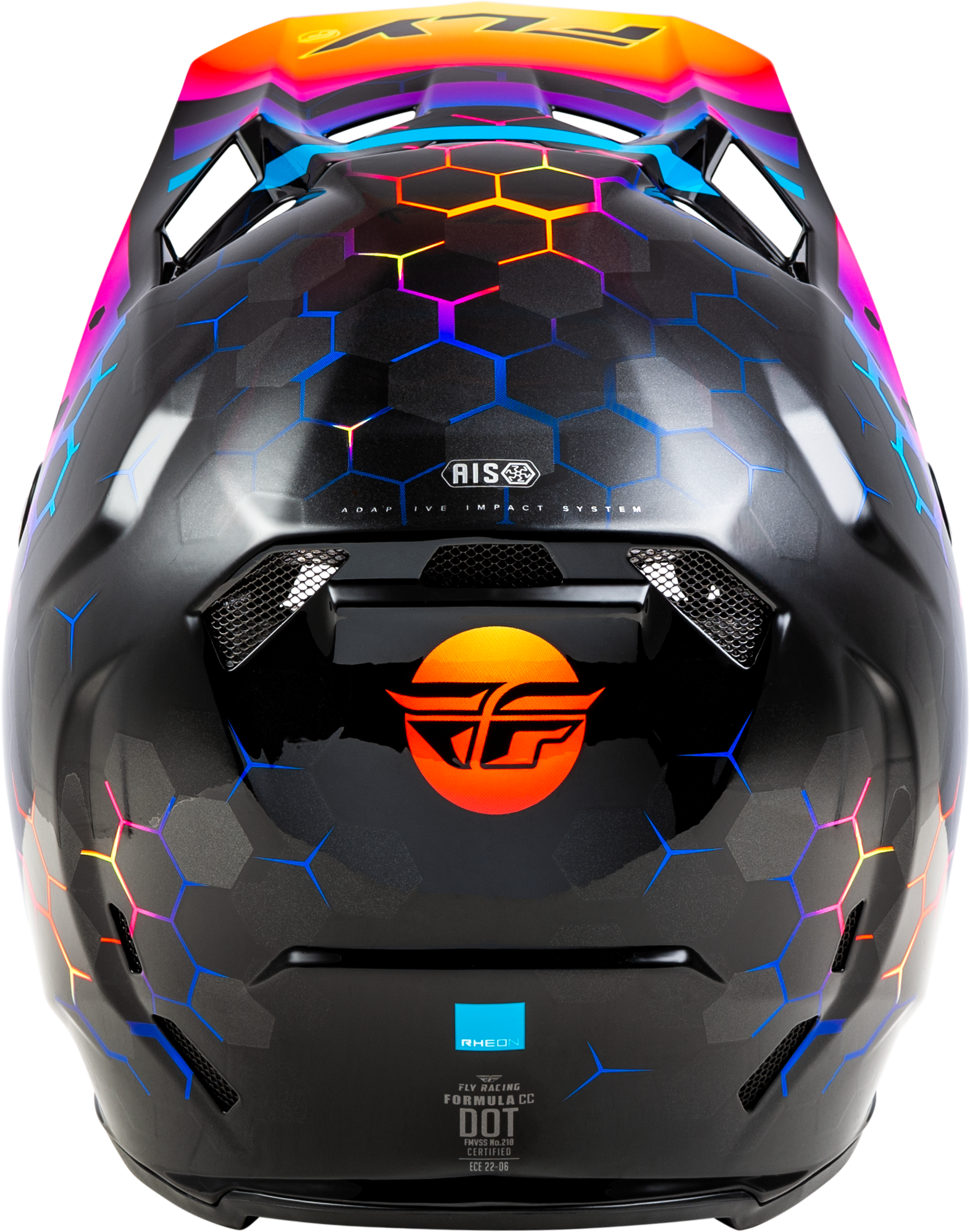 Fly Racing Formula CC Tektonic Helmet 2X-Large Black Sunset Offroad Full-Face Helmet