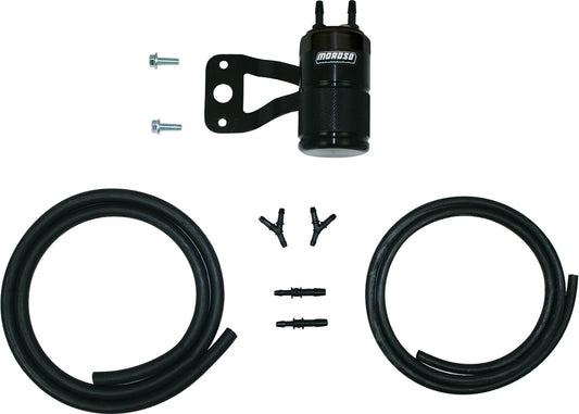 Moroso Air Oil Separator for Harley Davidson V-Twin Models – Black, Part No. 85723