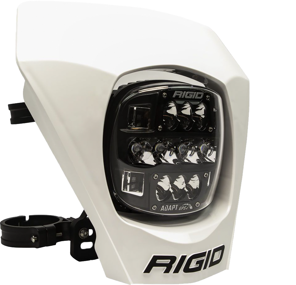 RIGID Adapt Xe Number Replacement Plate White – Offroad Universal Lights Part 300419
