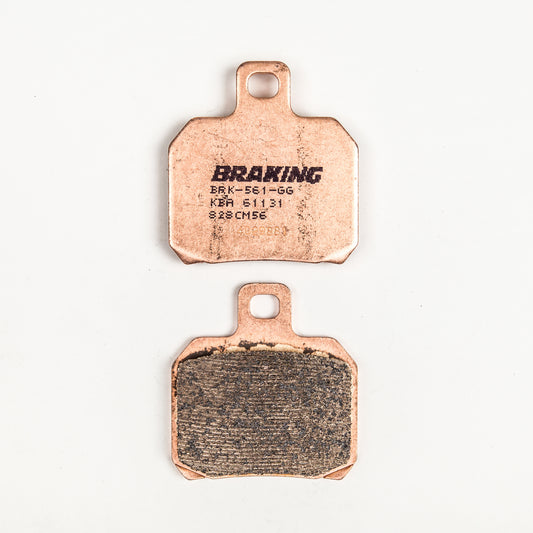 BRAKING Rear Sintered Metal Brake Pad Set for Ducati Monster 1100 Evo and Aprilia RSV4 R APRC