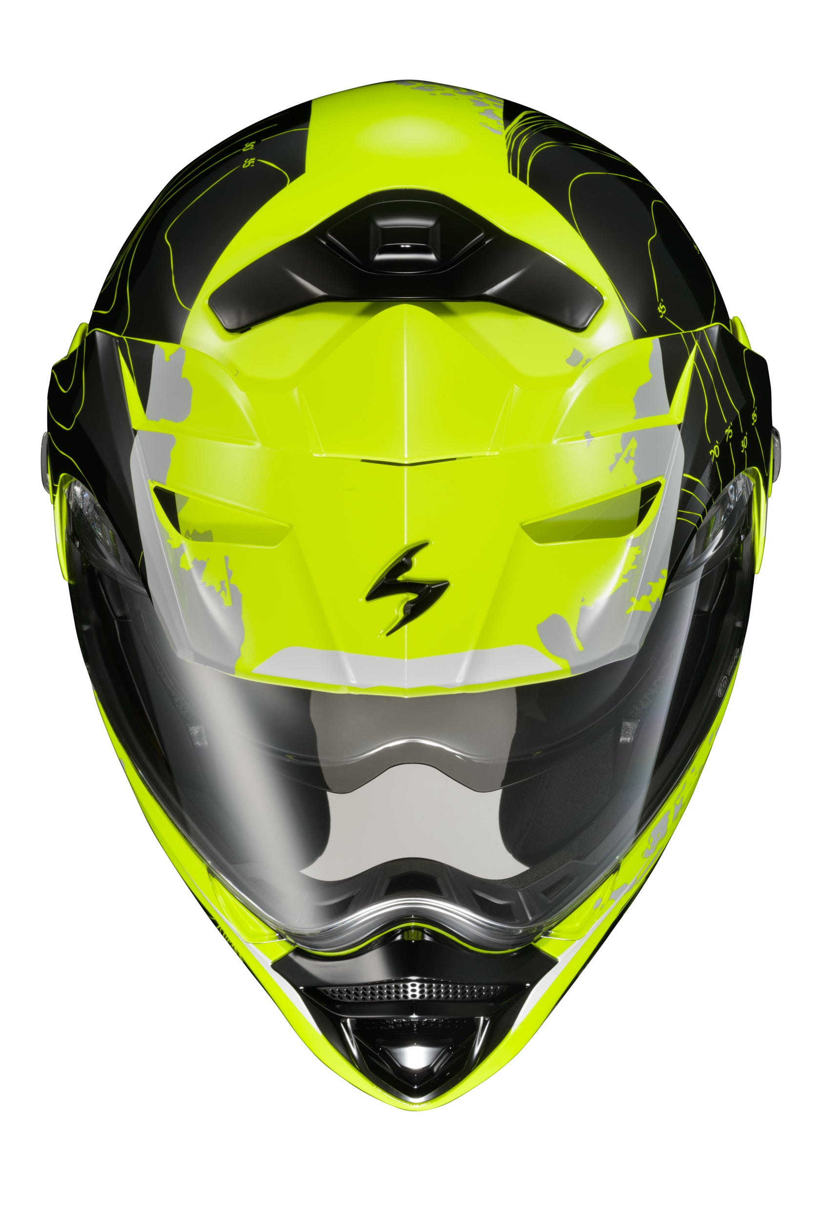 ScorpionEXO Exo AT960 Modular Helmet – Hi-Vis Yellow/Black, Small