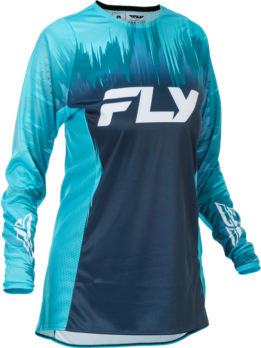 Fly Racing Women's Lite Jersey - Aqua/Navy/White, X-Large