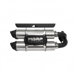 MBRP AT-9522PT Dual Stacked Slip-On Exhaust System for Polaris RZR XP 1000 and RS1