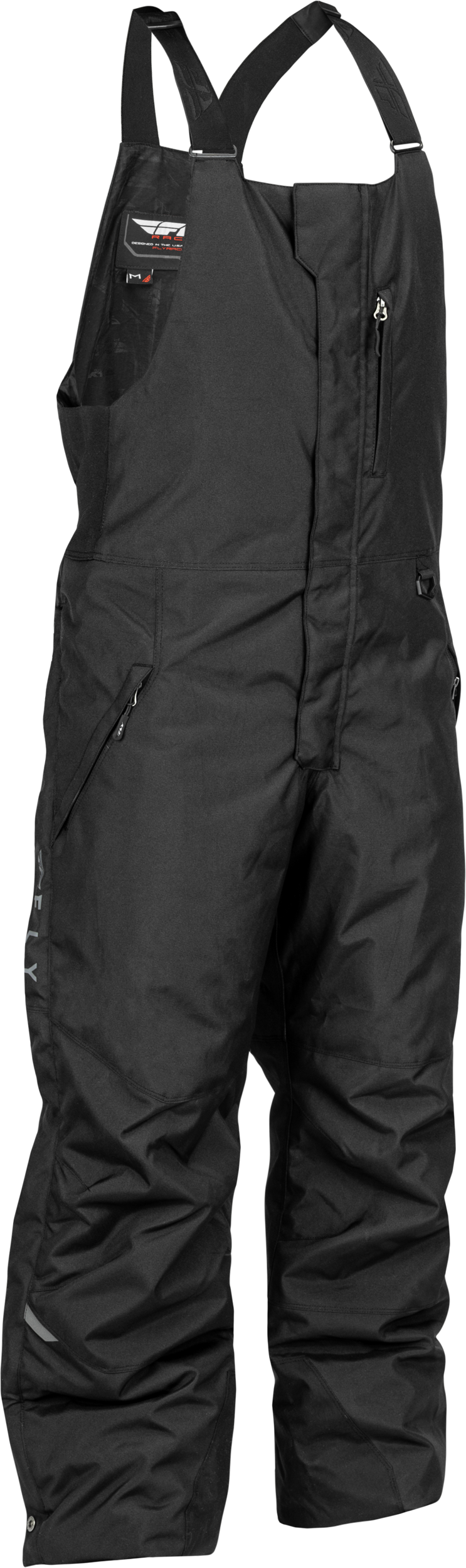 Fly Racing Outpost Bibs for Snowboarding - Medium Black/Grey