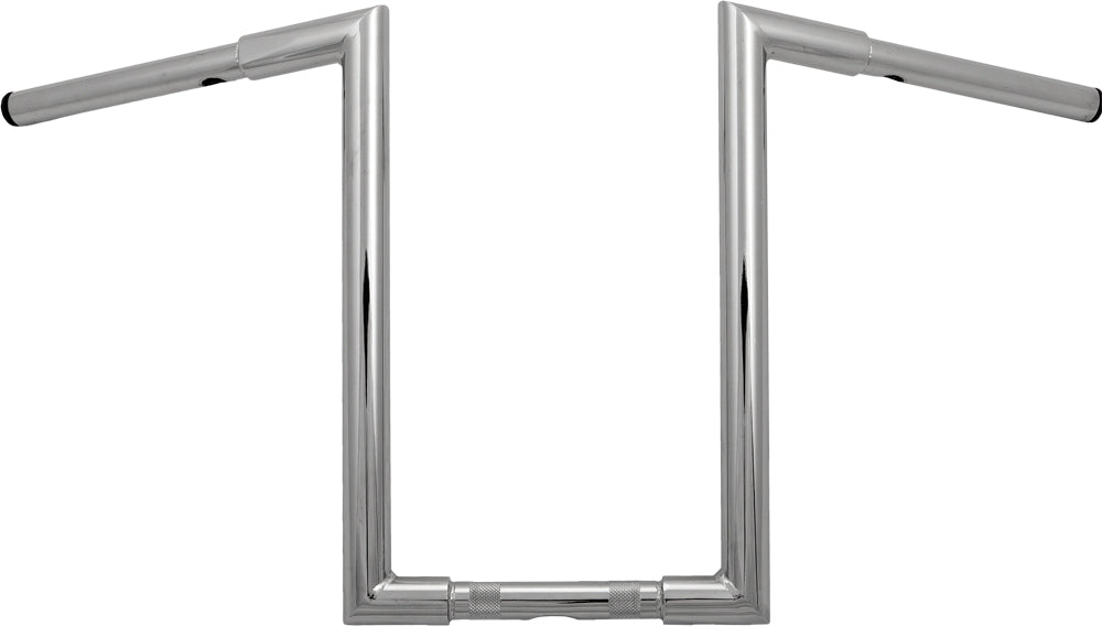 HardDrive H Bar Z Bar 1 1/4 inch Chrome Handlebars for Harley-Davidson Motorcycles