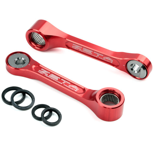 ZETA Adjustable Lowering Link for Honda CRF450 & CRF250R - Red