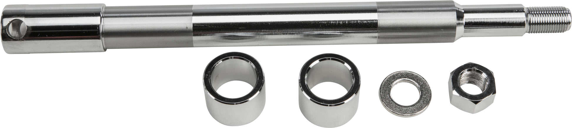 HardDrive Front Axle Kit for Harley Davidson FLH/FLT 2008 and Up - Chrome Plated Drive Axle