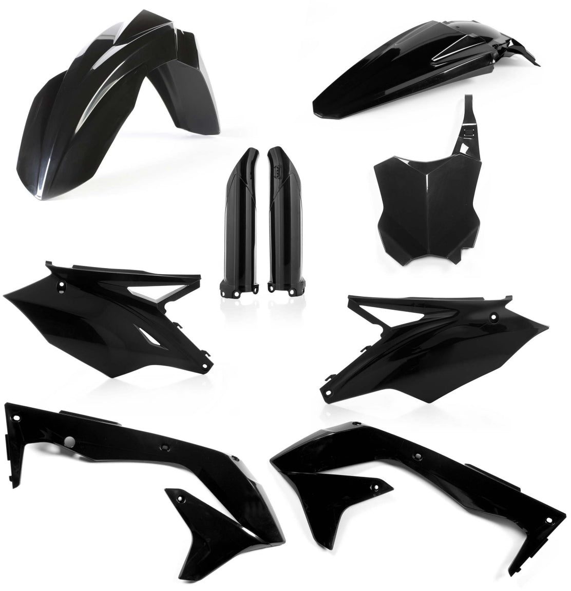 ACERBIS Full Plastic Kit Black for 2018 Kawasaki KX450F