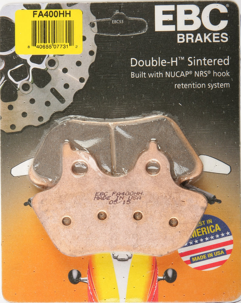 EBC Fa400HH Double H Sintered Brake Pads for Harley-Davidson V-Twin Models