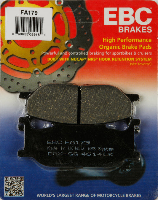 EBC FA179 Brake Pads for Yamaha SR400 and XVS Series