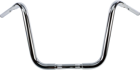 HardDrive 1.25 Inch Chrome Ape Hanger Handlebars with 8.5 Inch Pull Back for Harley-Davidson Motorcycles