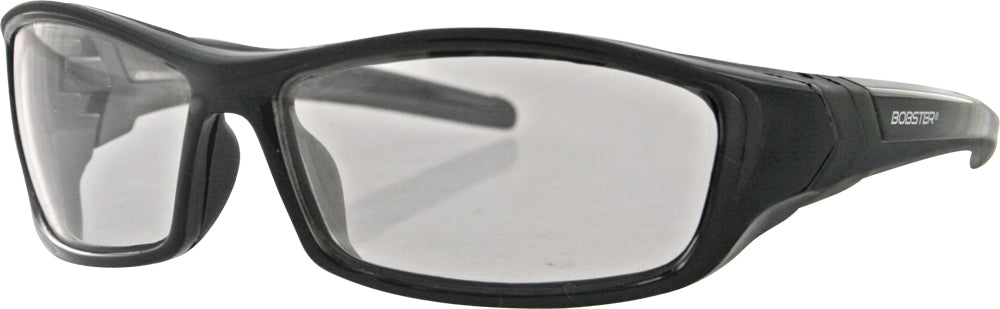 Bobster Hooligan Sunglasses with Photochromic Lenses – Black Frame, Impact-Resistant Polycarbonate
