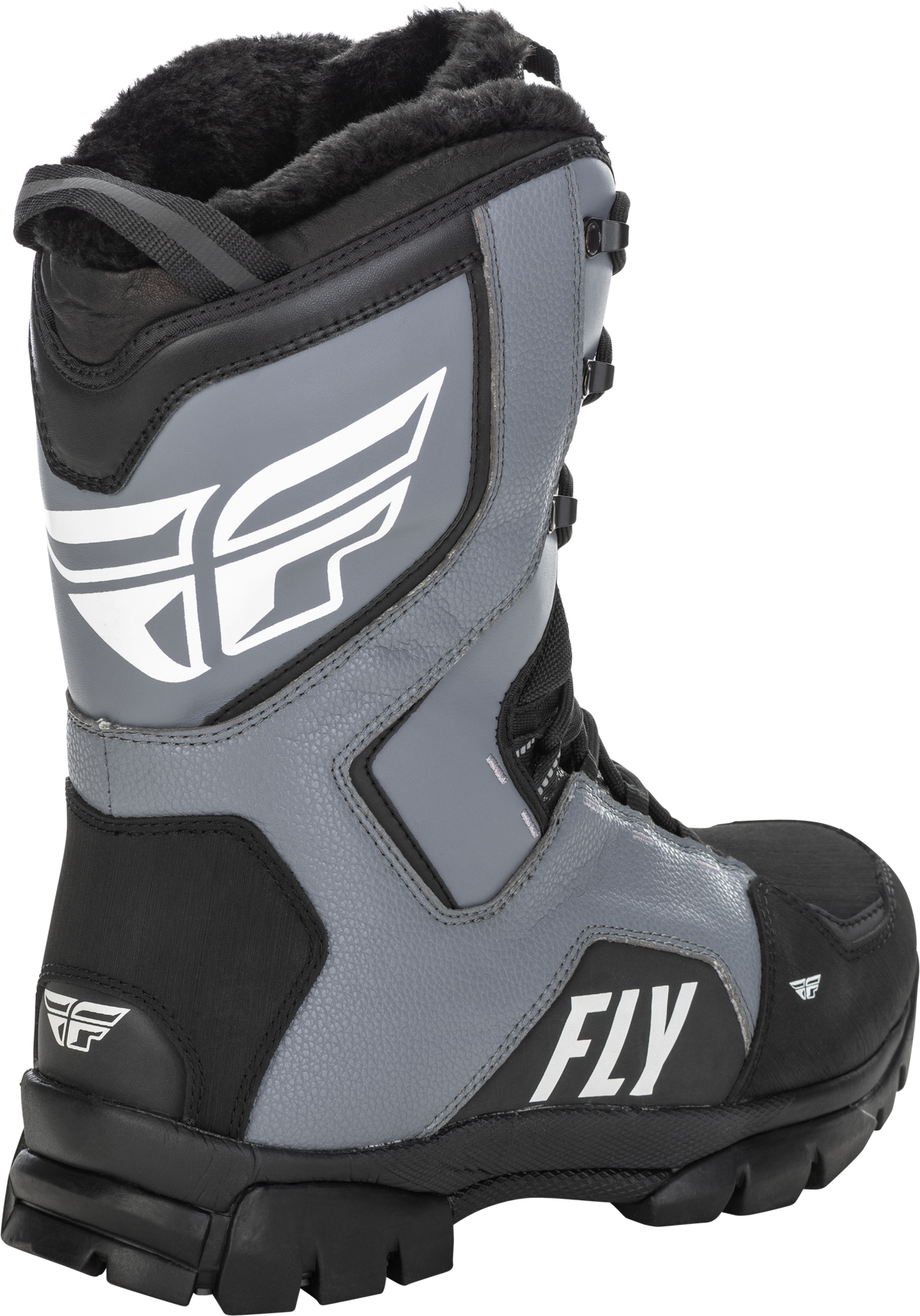 Fly Racing Marker Boot Men’s Snow Boots Size 8 Black and Grey