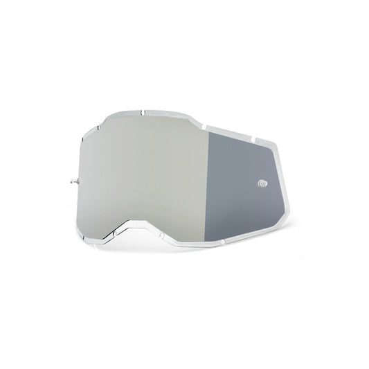 100-Percent RC2/AC2/ST2 Plus Replacement Silver Mirror Injected Flash Lens for Offroad Eyewear