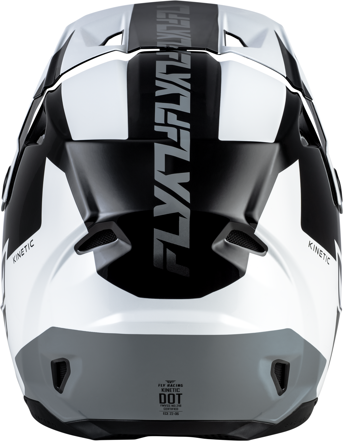 FLY Racing Kinetic Crest Helmet 2X-Large Black, White & Grey – Off-Road Motorcycle Helmet with Advanced Ventilation