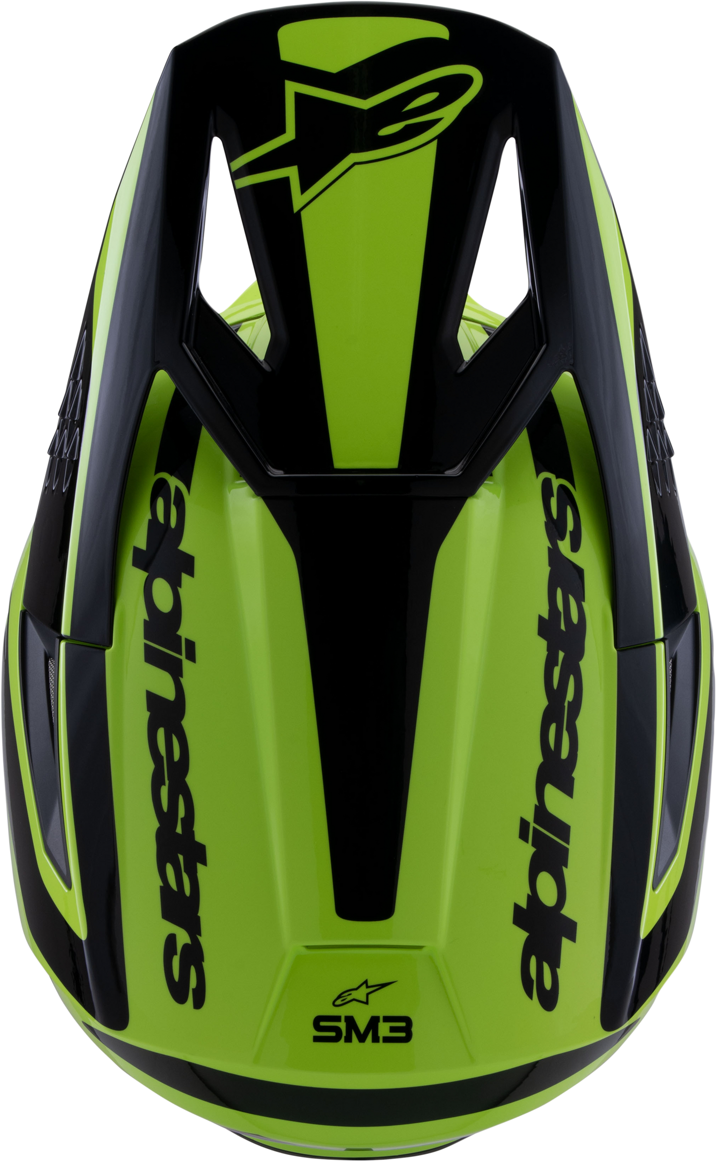 Alpinestars SM3 Helmet Large in Yellow Fluo/Black Gloss – Off-Road Safety and Performance