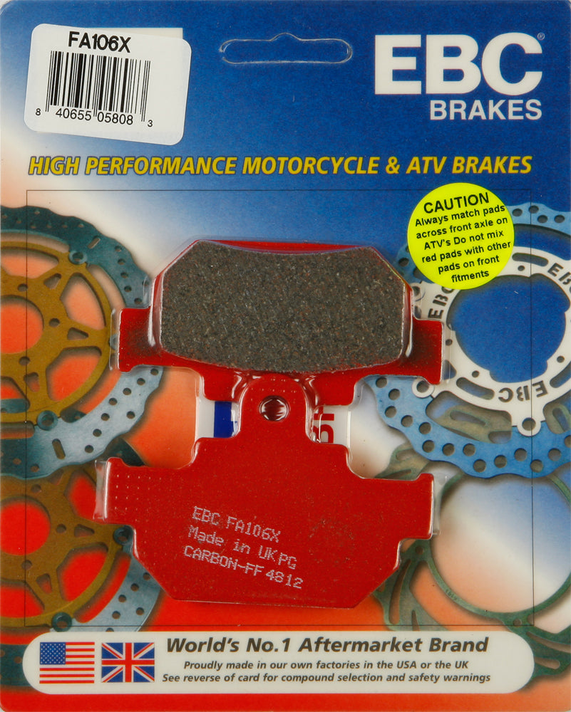 EBC Fa106X Carbon X Series Brake Pads for Suzuki LS650B S40 Boulevard