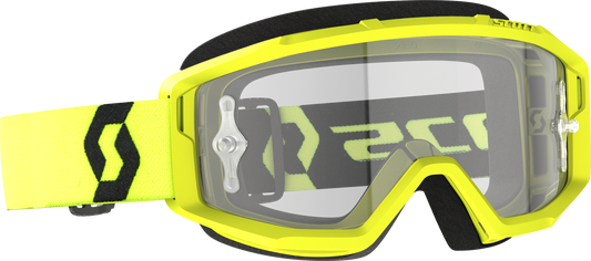 SCOTT Primal Goggle Yellow/Black with Clear Lens for Offroad Riding