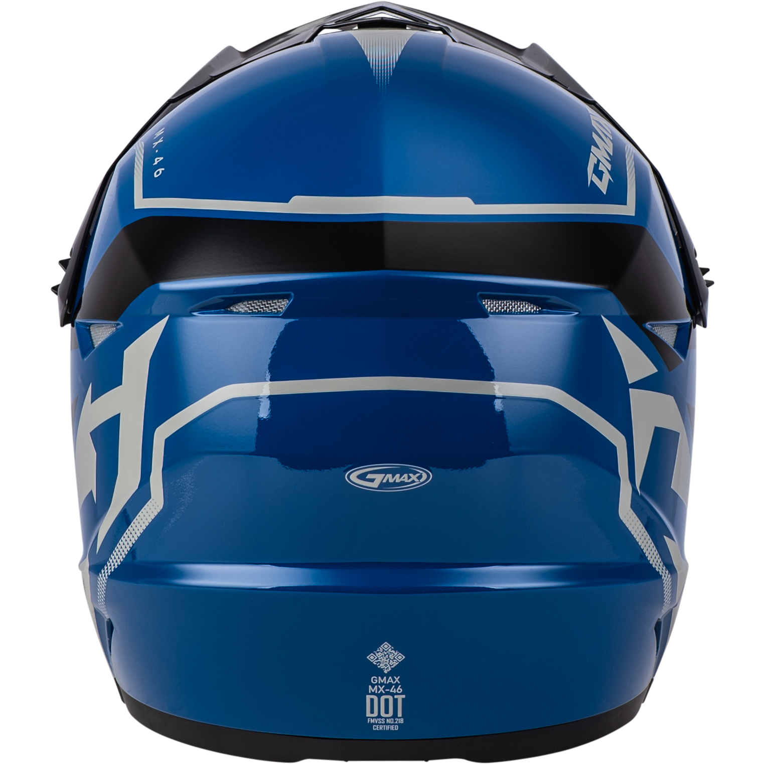 GMAX MX-46 Youth Off-Road Helmet Blue/Black/Grey, Model D3464430
