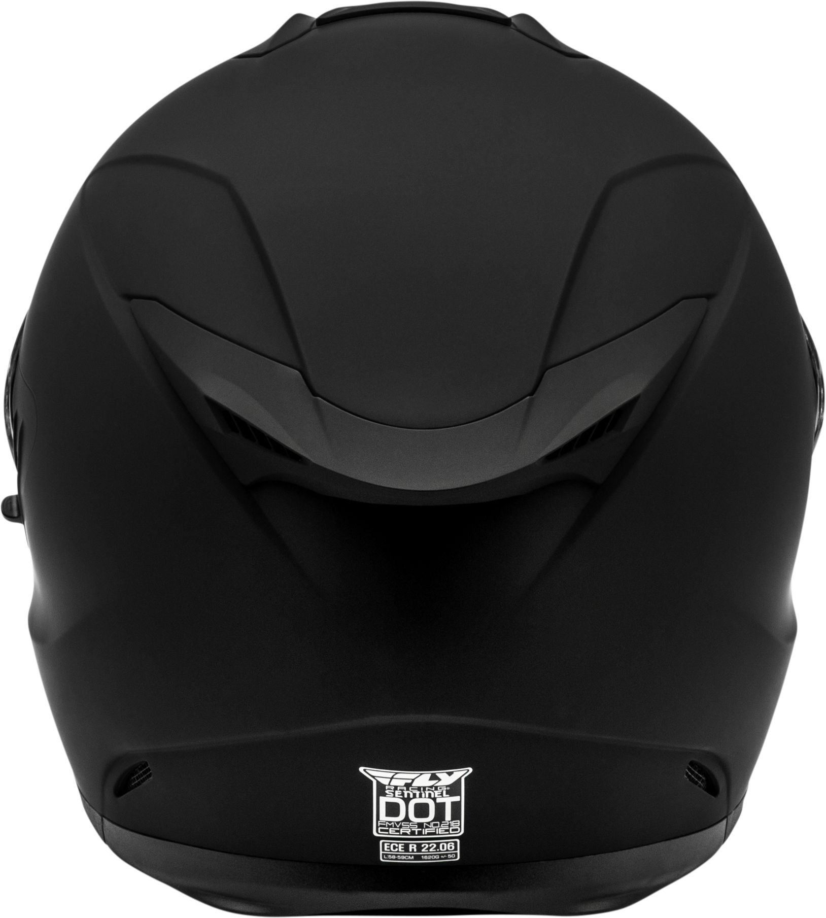 Fly Racing Sentinel Solid Helmet in Matte Black, Small - Street Full-Face Design with Advanced Safety Features