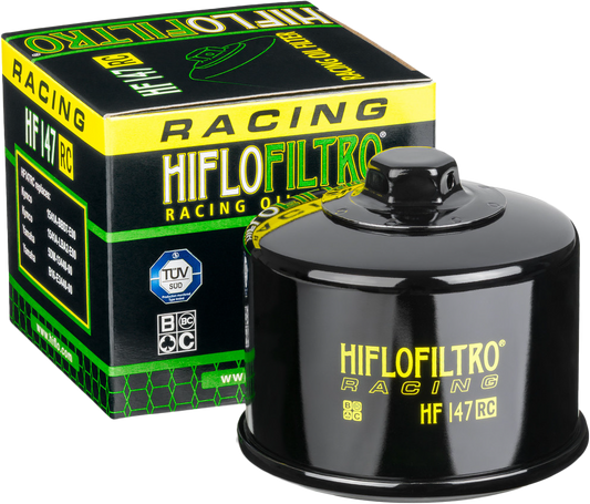 HIFLOFILTRO HF147RC Oil Filter for Street Motorcycles - OEM Replacement with Welded Nut