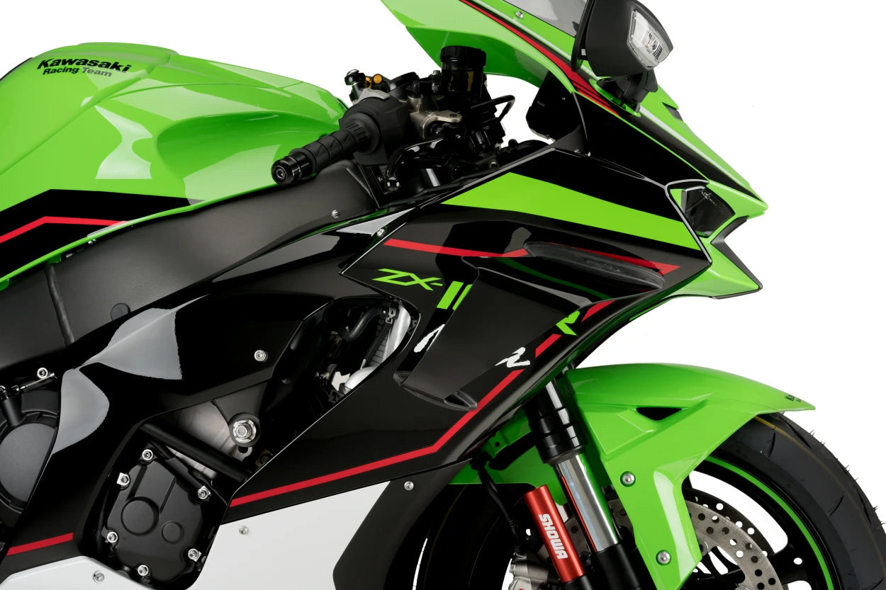 PUIG Race Side Spoilers Black for Kawasaki - Part 20543N