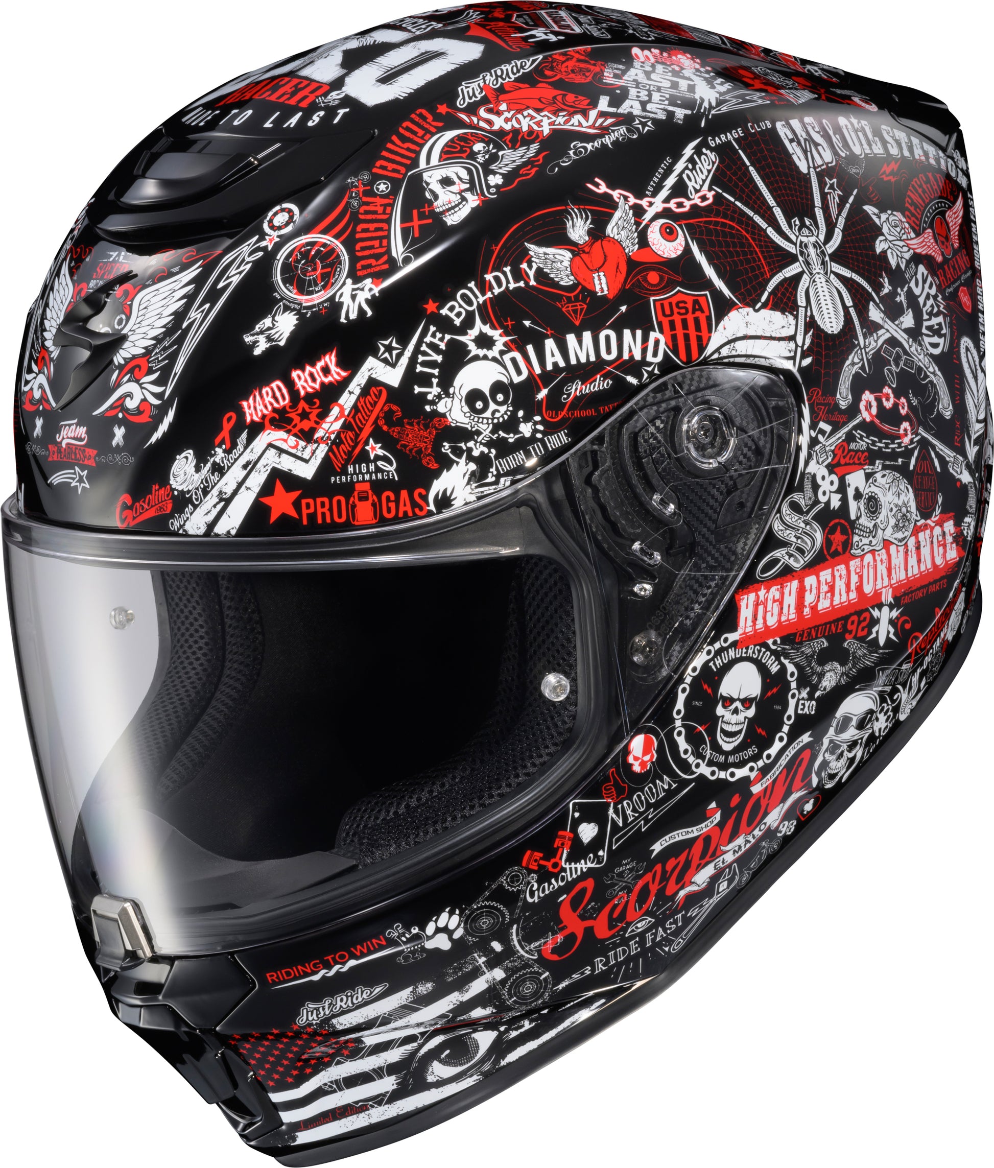 Scorpion EXO Exo R330 Full Face Helmet - Red, Medium