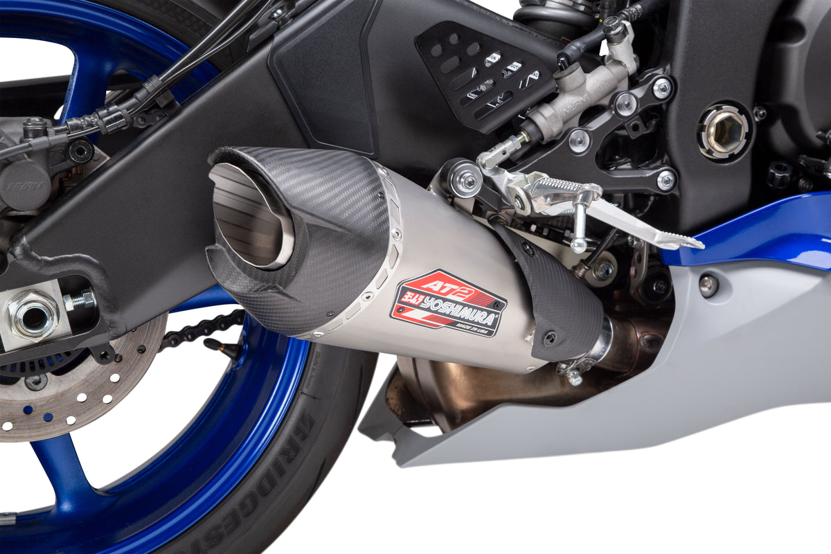 Yoshimura YZF-R6 AT2 Works Slip-On Exhaust with Carbon Fiber End Cap