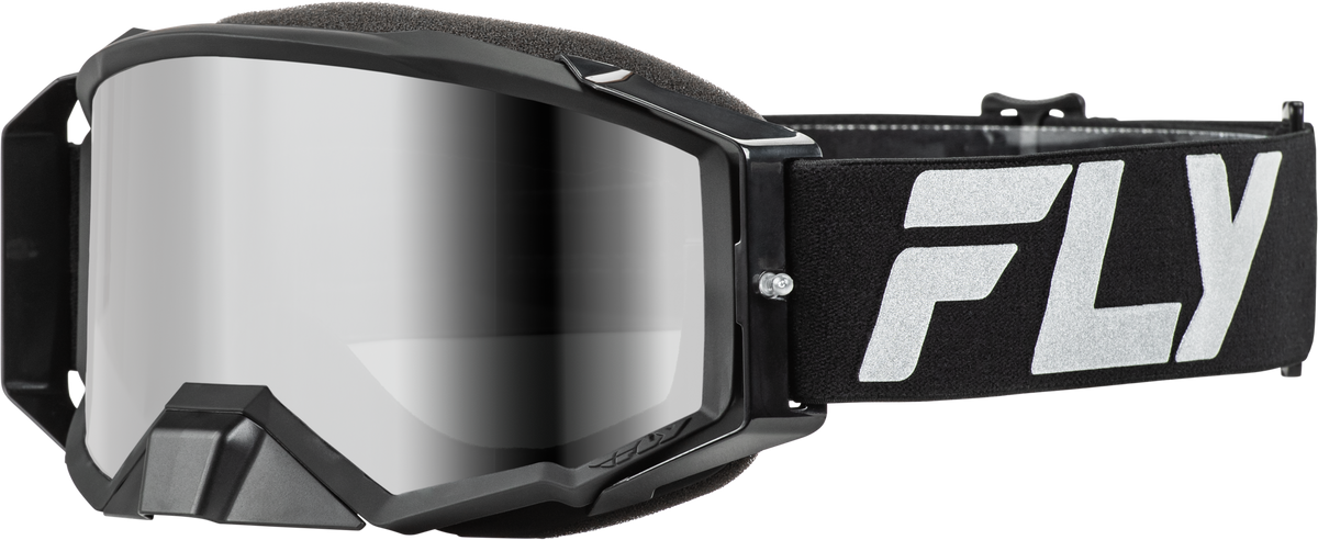 Fly Racing Zone Elite Goggle Black/Silver with Mirror/Smoke Lens – Offroad Eyewear