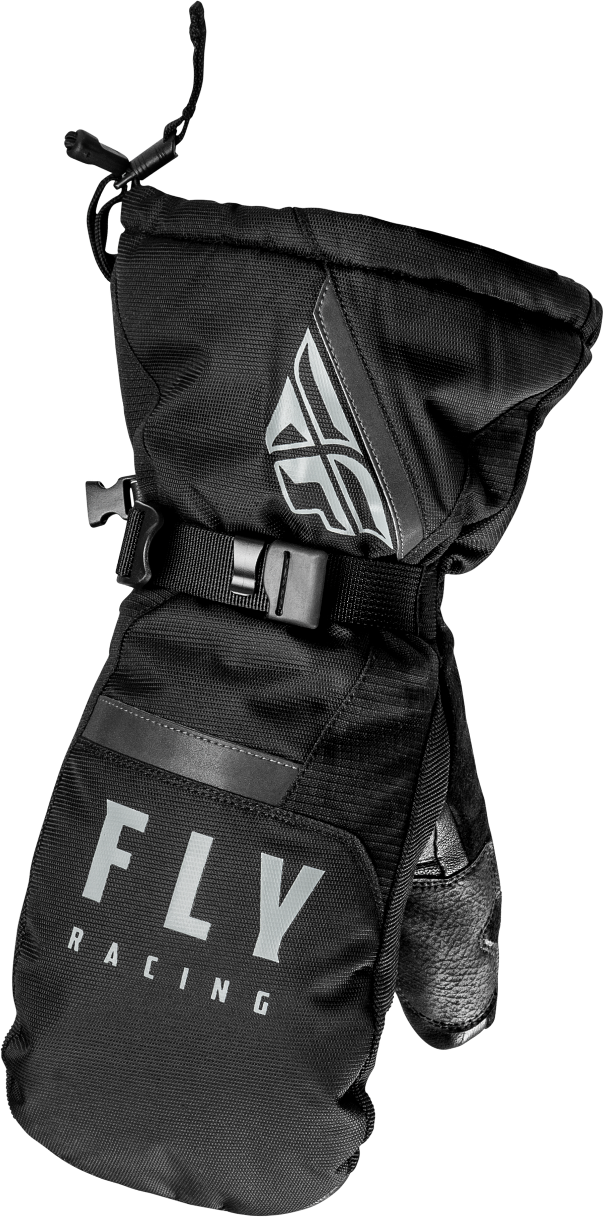 Fly Racing Cascade Mittens Black 2X-Large – Weatherproof Cold Weather Gloves with Touch Screen Compatibility