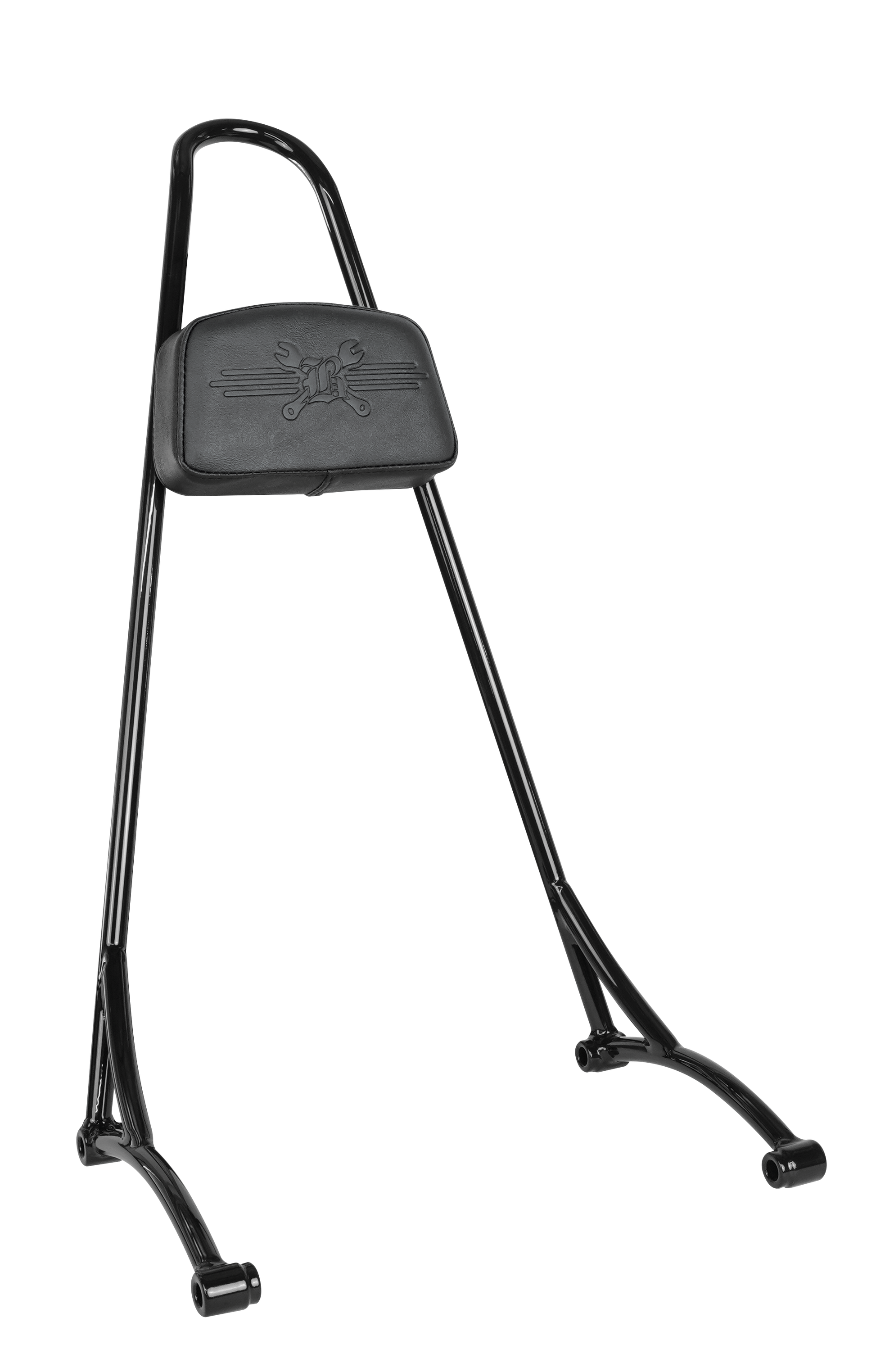 Burly Brand Tall Sissy Bar with Back Pad for Honda Rebel 1100 (Black) - Part B13-1506B