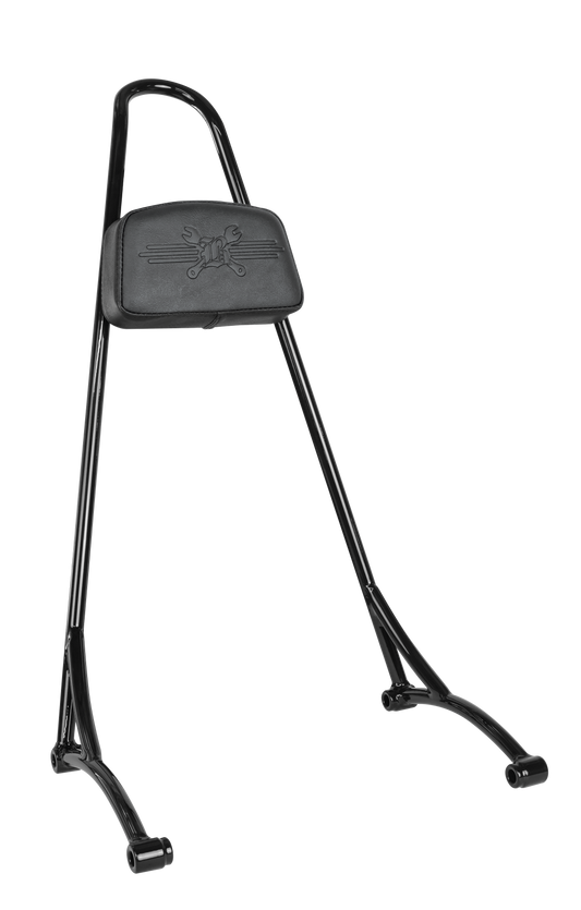 Burly Brand Tall Sissy Bar with Back Pad for Honda Rebel 1100 (Black) - Part B13-1506B