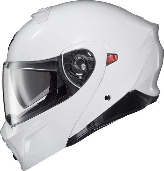 ScorpionEXO Exo-GT930 Transformer Helmet Gloss White X-Small – Modular Street Helmet with Sun Visor and Bluetooth Compatibility