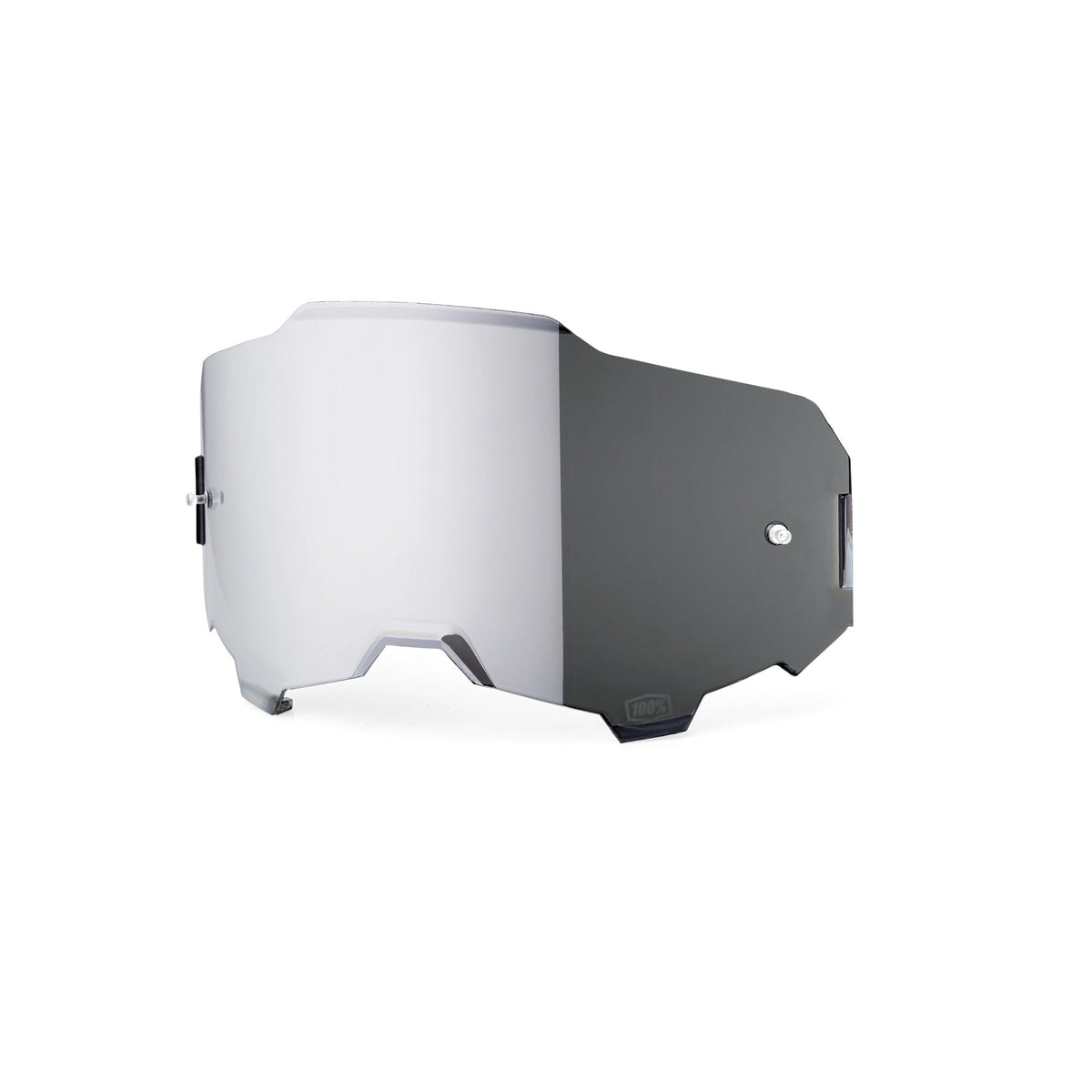100-PERCENT Armega/Armatic Injected Silver Mirror Offroad Eyewear Lens – Durable Motorcycle and Offroad Gear Part