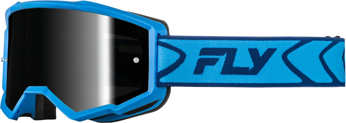 Fly Racing Zone Goggle Blue/Navy with Black Mirror/Smoke Lens