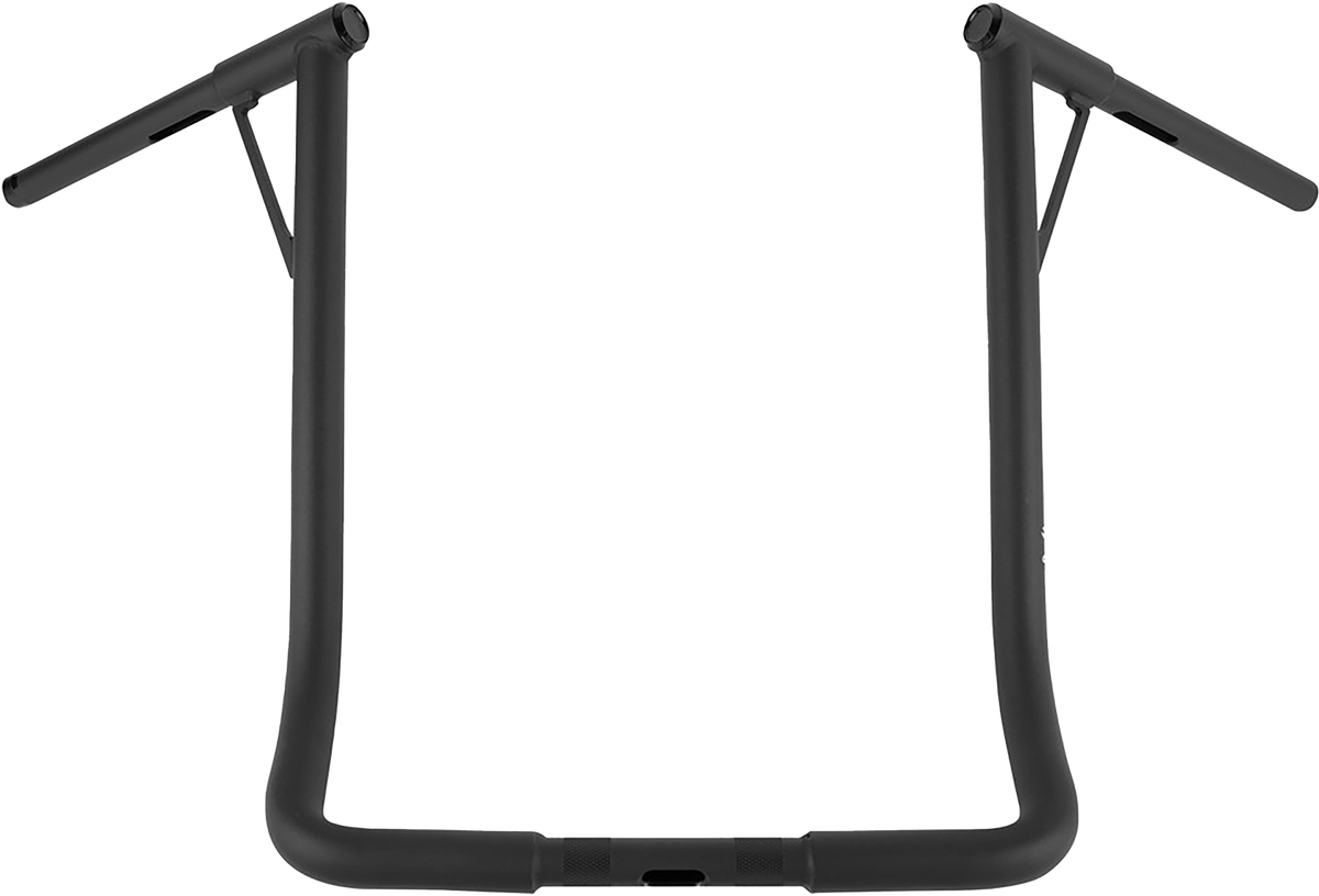 BURLY BRAND Louie Bagger 19-inch Handlebar with Matte Black Finish for Harley Davidson V-Twin Models