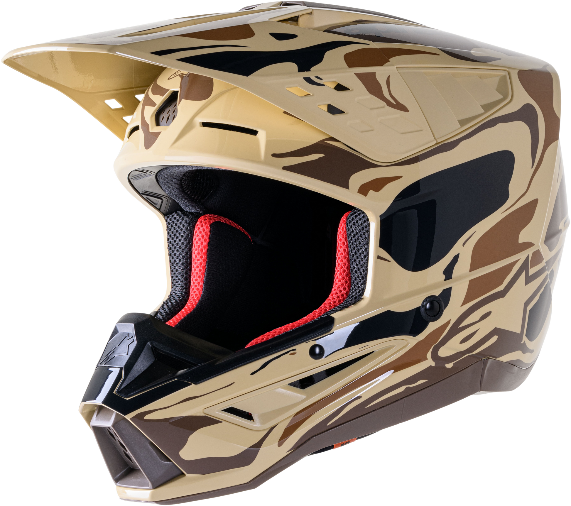 Alpinestars SM5 Mineral Helmet 2X-Large Dark Brown/Kangaroo Matte for Off-Road Riding