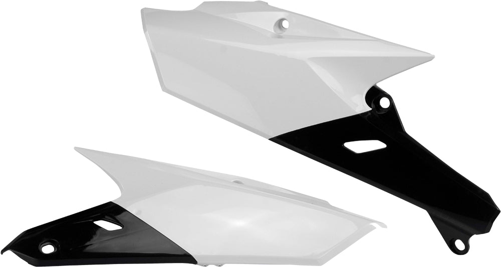 ACERBIS Side Panels for Yamaha YZ250FX & YZ450FX - White/Black Replacement Body Parts