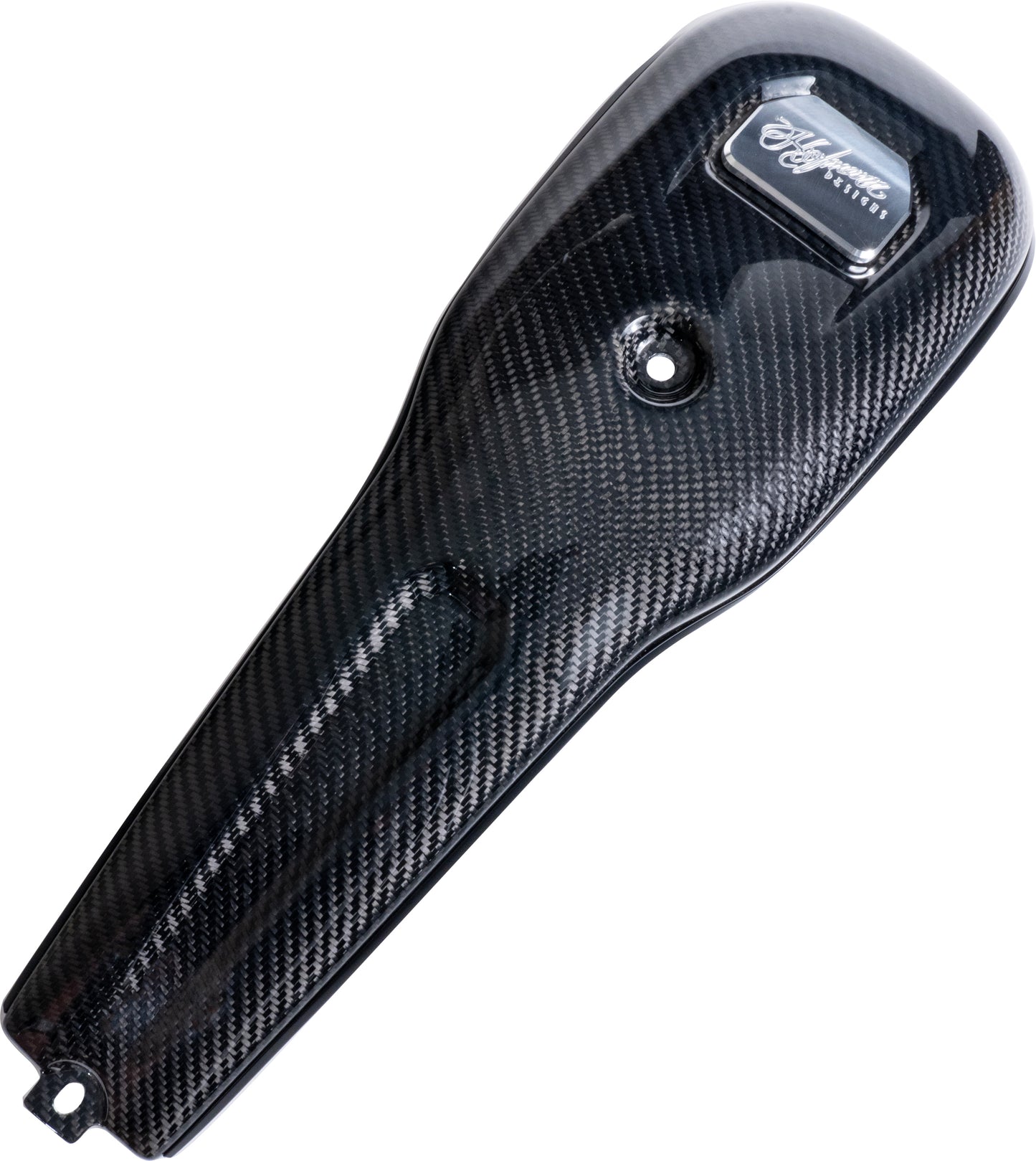 HOFMANN DESIGNS Carbon Fiber Dash Low Rider St Billet Logo for Harley Davidson V-Twin Models