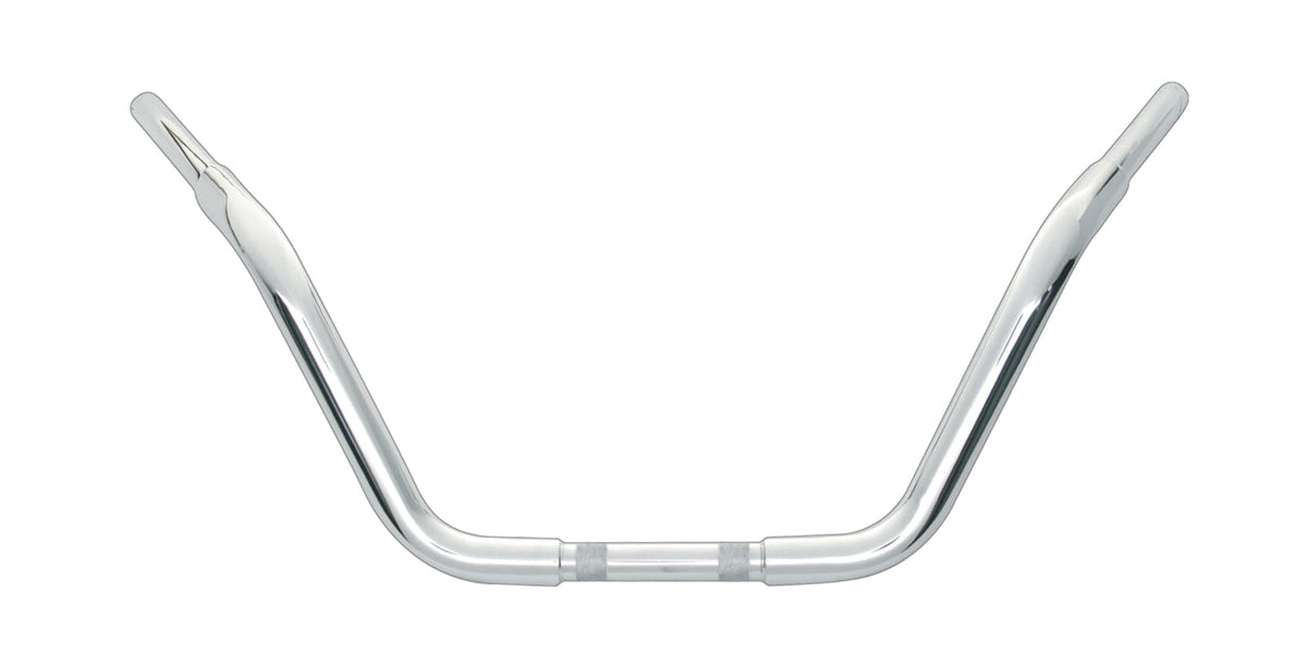 Wild 1 Chubby 8.5-Inch Rigid Handlebar with Chrome Finish for Harley-Davidson V-Twin Models