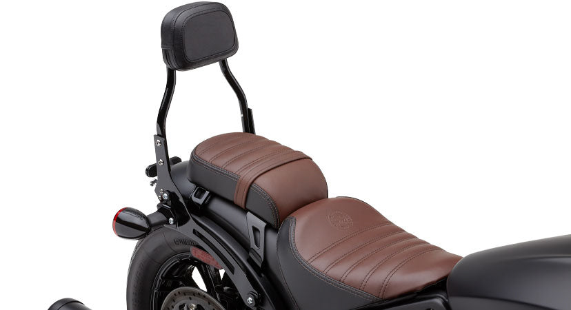COBRA Detachable Backrest for Scout Bobber 18-25 with Mini Black Sissy Bar and Mounting Hardware