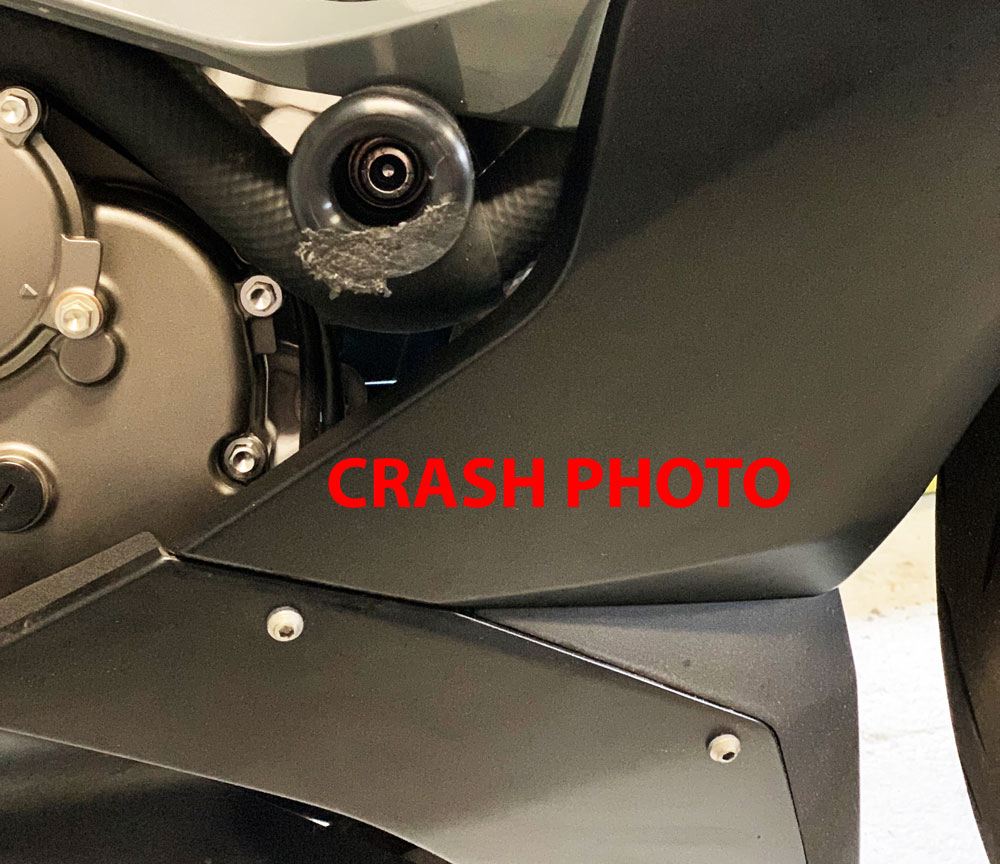 Shogun Motorsports Black Kawasaki ZX-6R Frame Sliders with One-Year Replacement Program - Part #750-4459