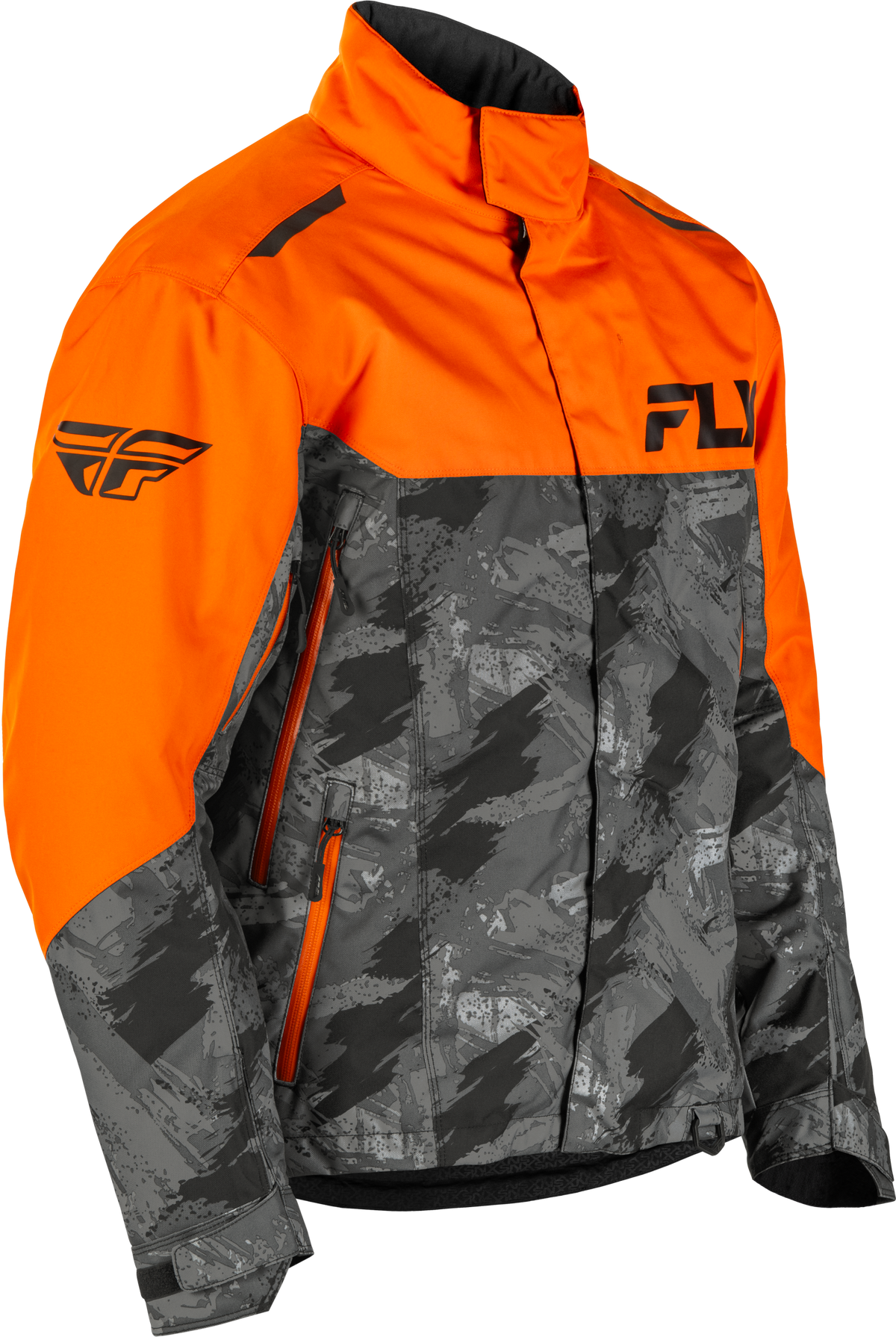 Fly Racing SNX Pro Jacket Orange/Black Large – Snowboarding and Skiing Waterproof Coat