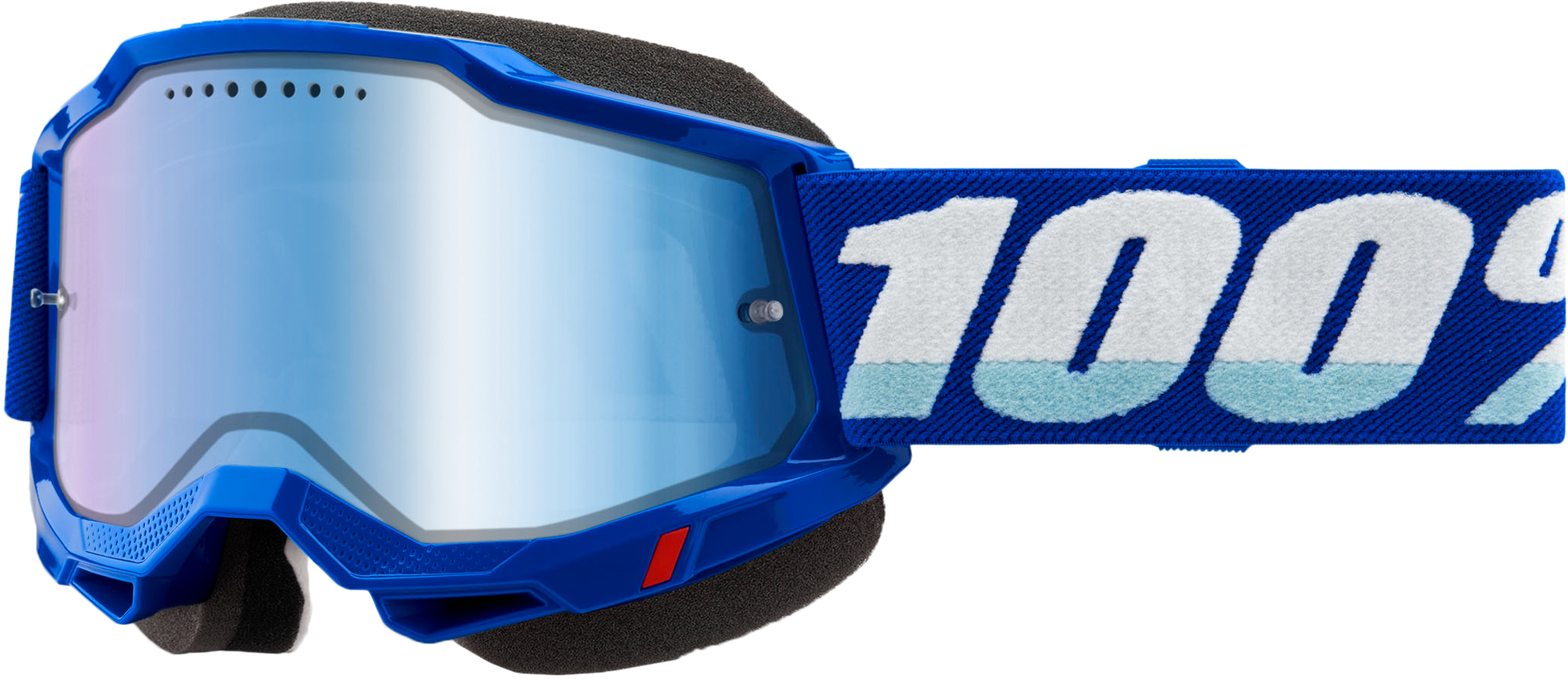 100 Percent Accuri 2 Snowmobile Goggle with Mirror Blue Lens