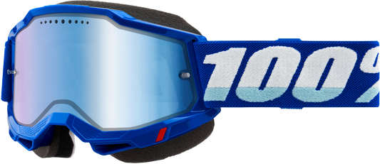100 Percent Accuri 2 Snowmobile Goggle with Mirror Blue Lens